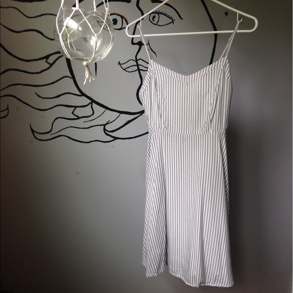 Blue and White Stripes summer dress (Size XS)