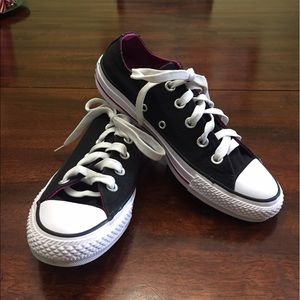 Converse Black and Purple . Double flapped