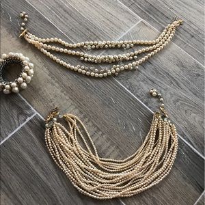 Costume pearl jewelry