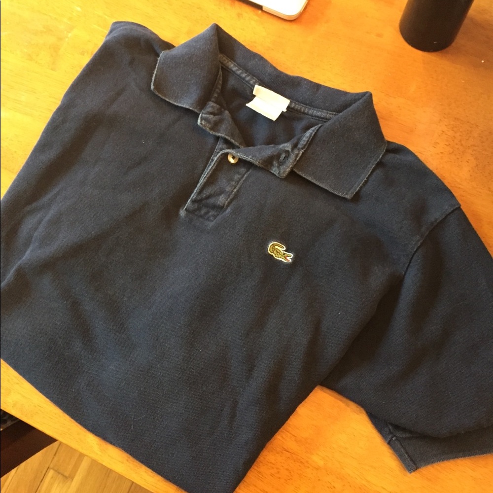 Vintage dark blue Lacoste polo.