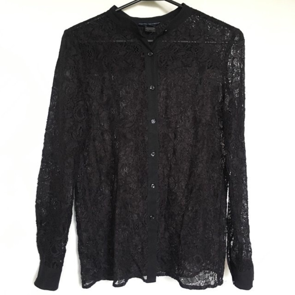 French Connection lace shirt 🖤