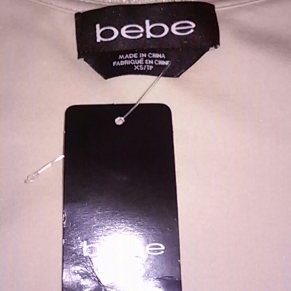 LETS GO CLUBBING! BEBE Lace Crop Top - Picture 4 of 4