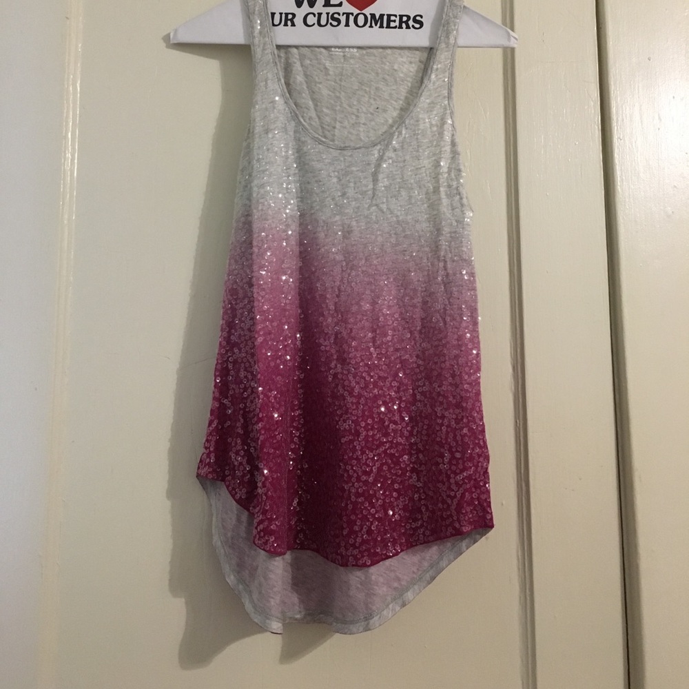 Ombré, sequin tank top
