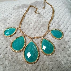 Teal necklace