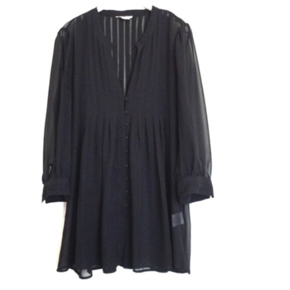 Joie sheer black flowy top
