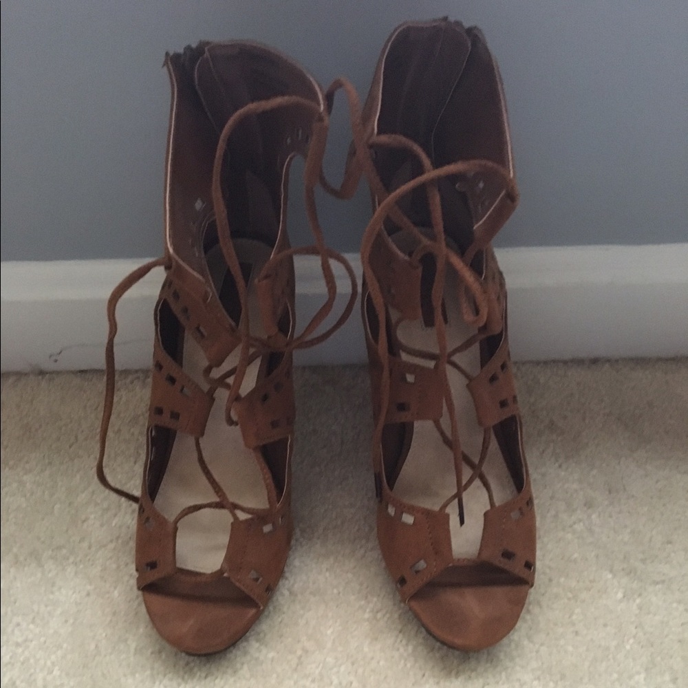 Open toe heels