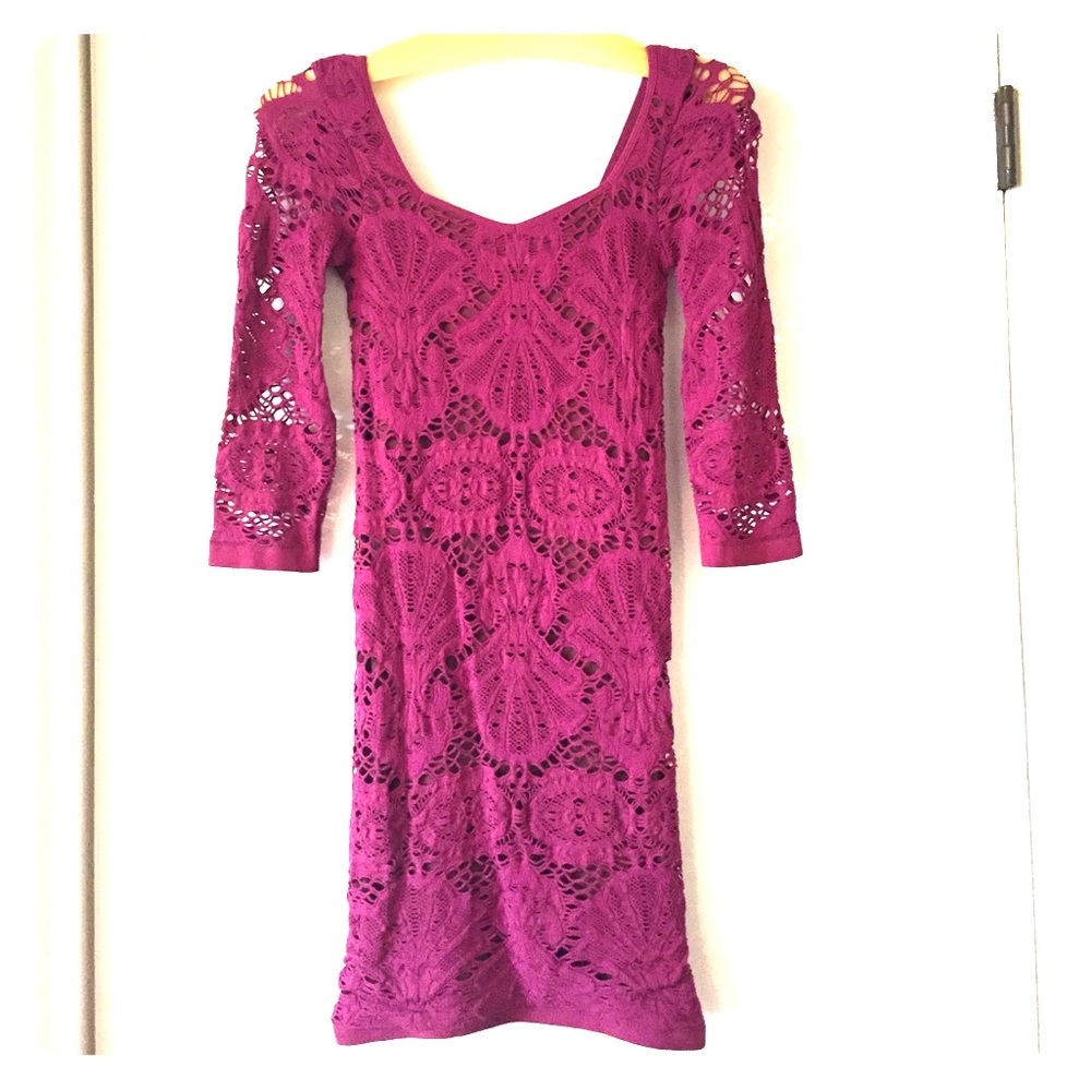 Free people medallion body con dress