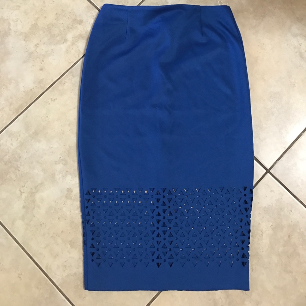 Royal Blue Pencil Skirt