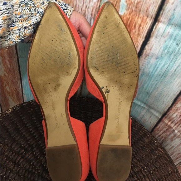 Banana Republic Tangerine Flat size 9.5 - Picture 6 of 7