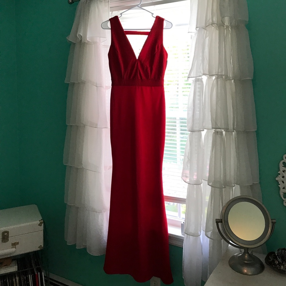 Red mermaid dress