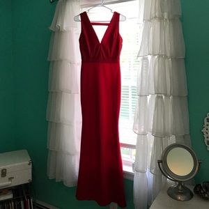 Red mermaid dress