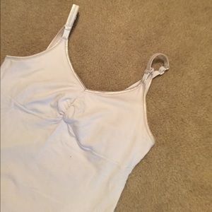 Bravado nursing tank in white