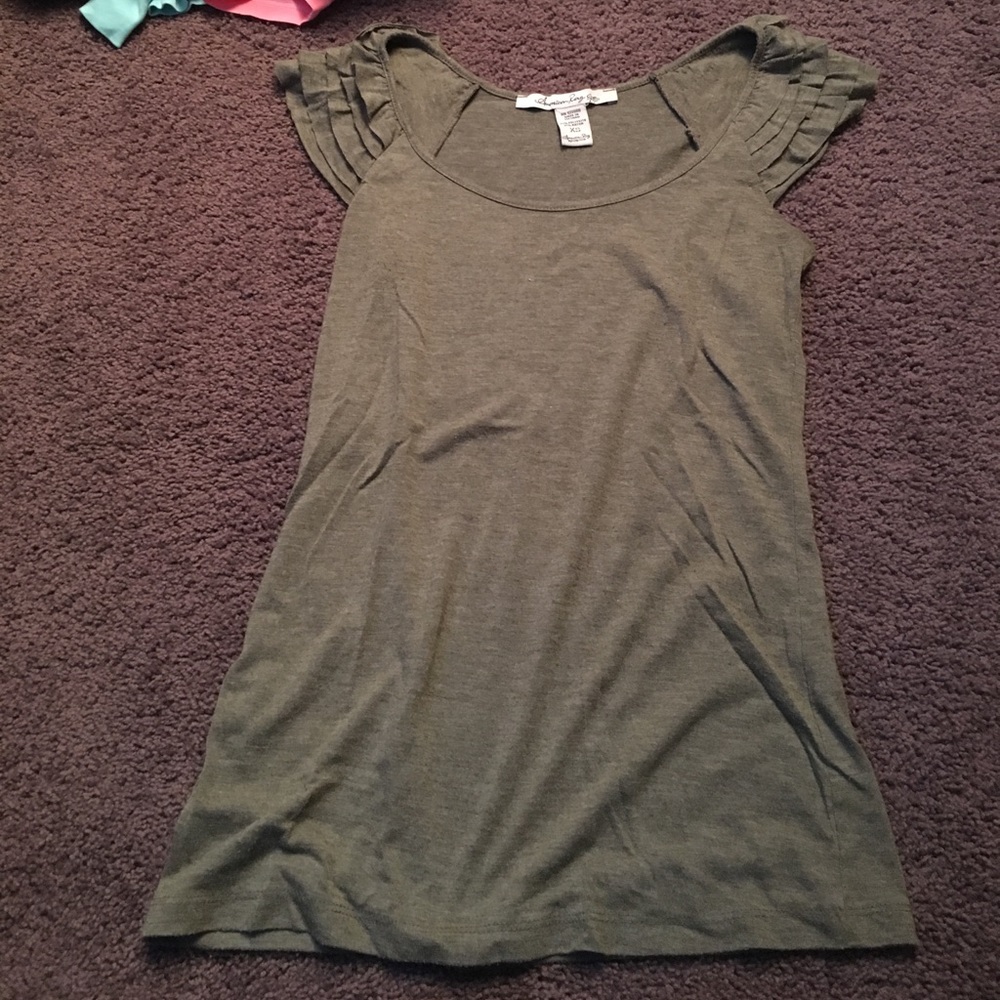 Navy green shirt