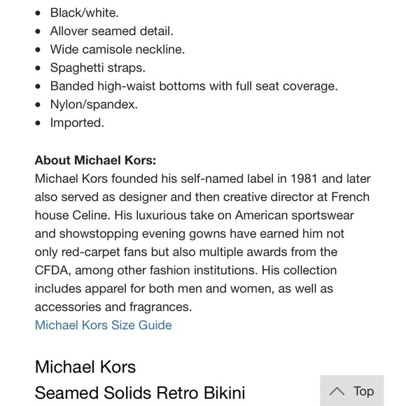 Micheal Kors WHITE Swim - Picture 5 of 8