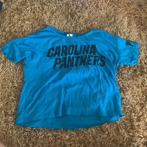 Victoria's Secret cropped Carolina Panthers shirt
