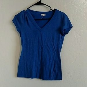 Blue v-neck