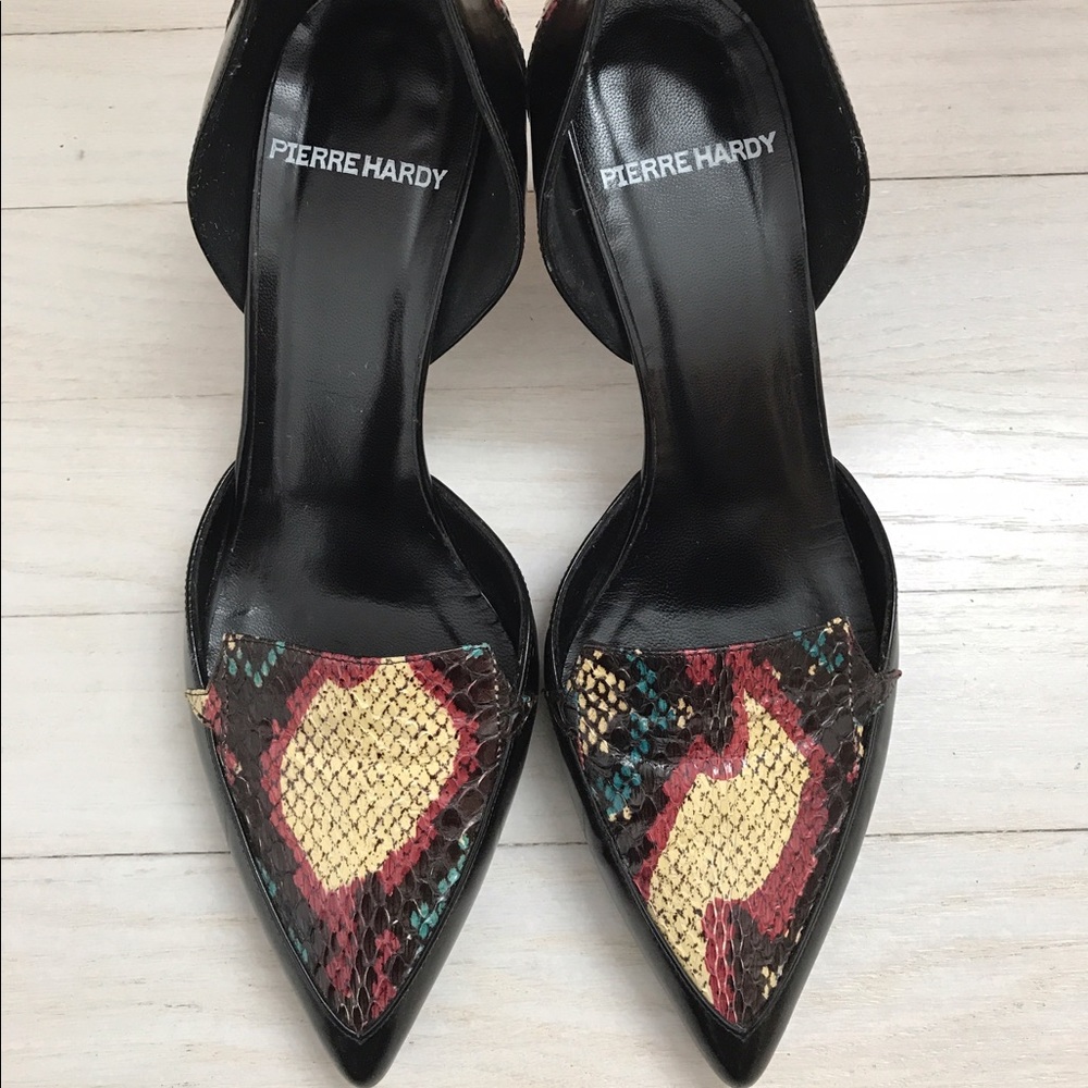 Pierre Hardy Snake Leather Heels 37
