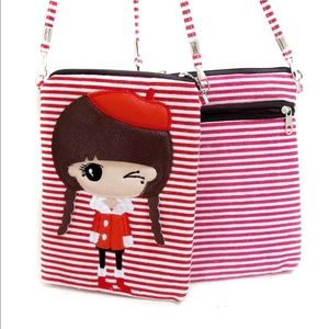 Cute cartoon girl cloth Crossbody Handbag NEW