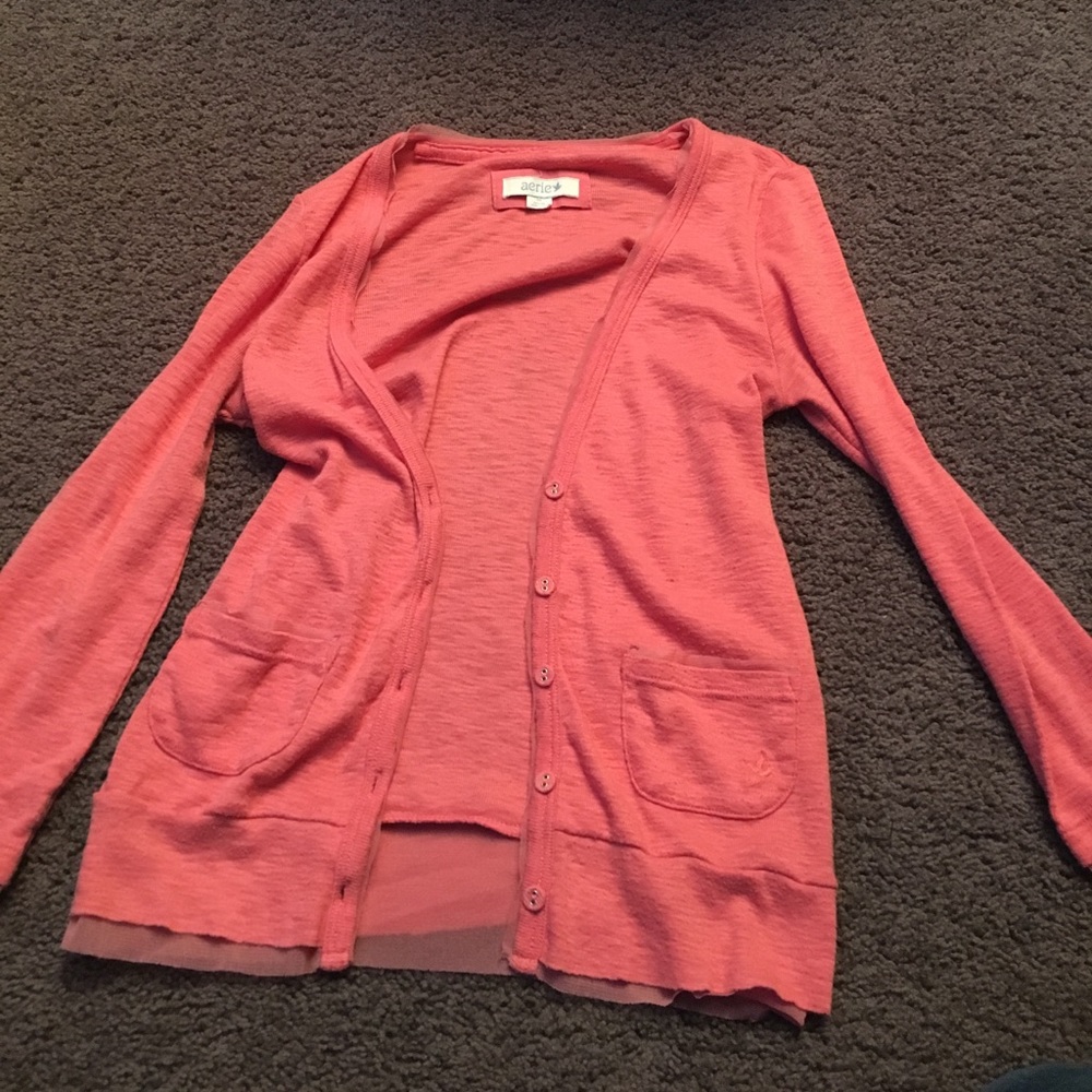 Dark salmon sweater