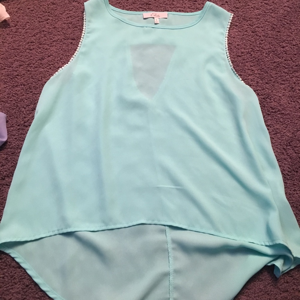 Mint blue top