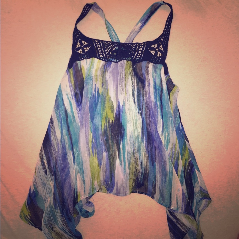Multicolor sheer tank