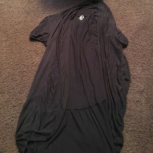 Navy blue short sleeve sweater