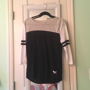 Black, white and gray PINK shirt