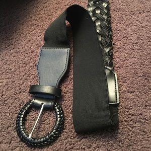 Stretchy black belt