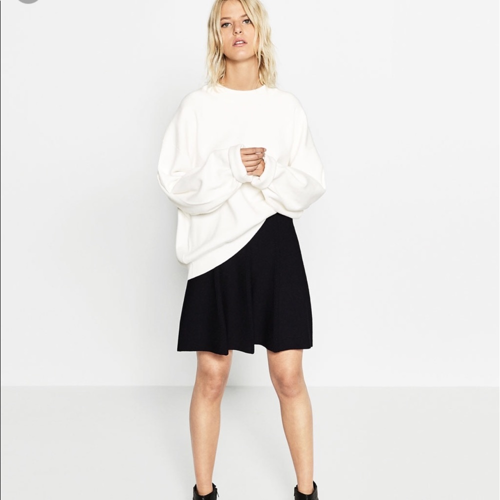 Zara black mini skirt