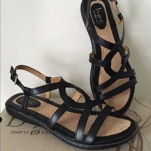 B.O.C. by Børn: black ankle strap sandals