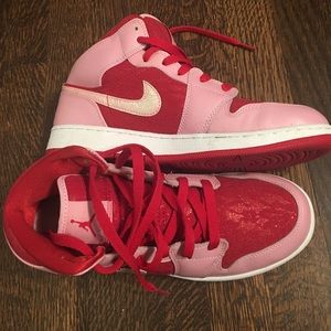Pink & Red Lace Jordan's