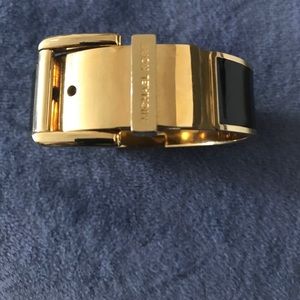Michael kors Black and gold buckle bracelet