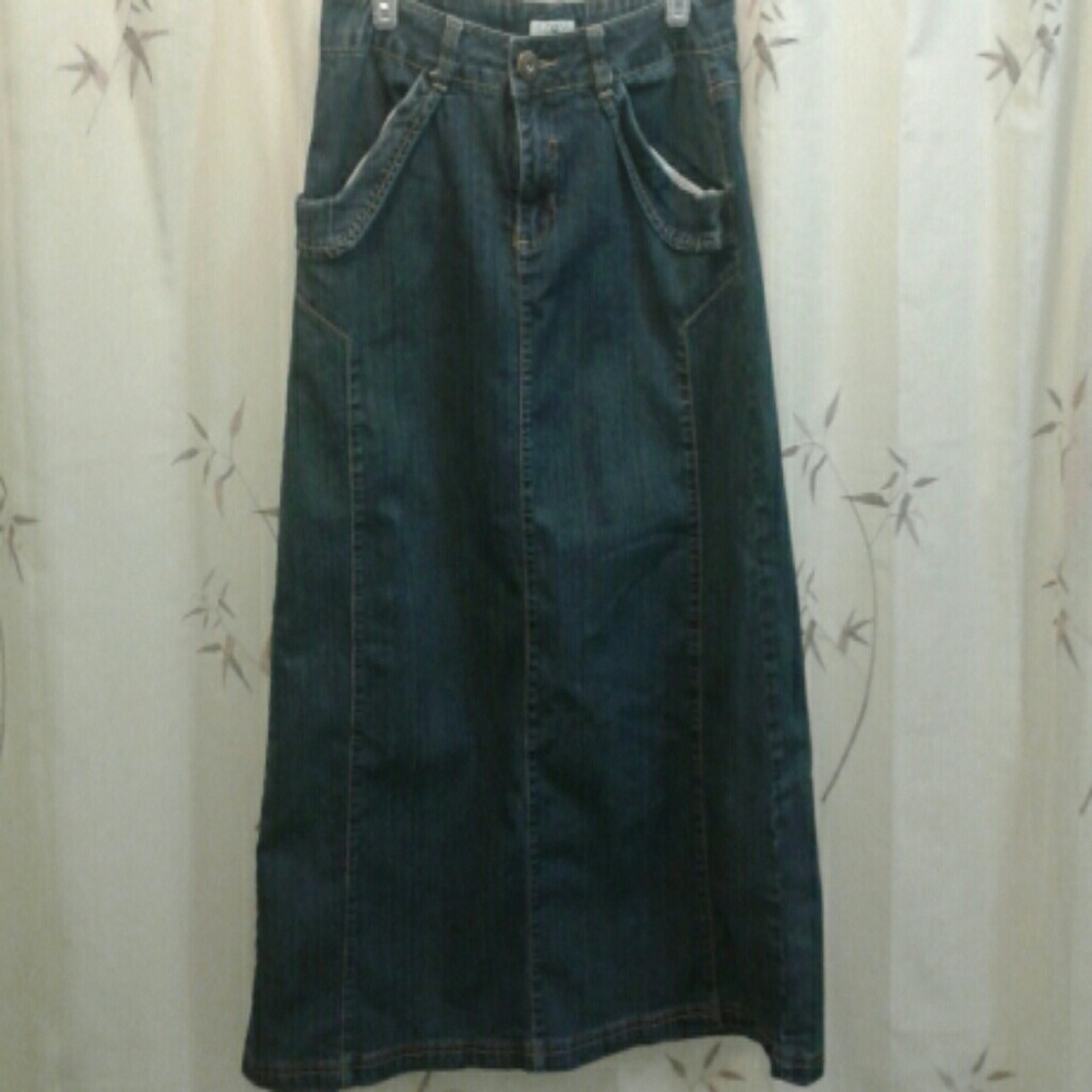 Cato jean skirt