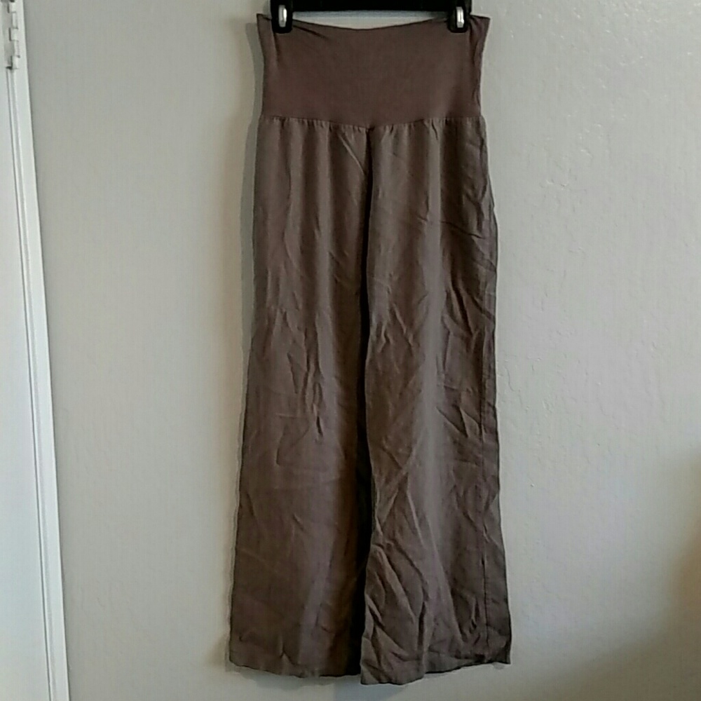 Brown Linen Pants