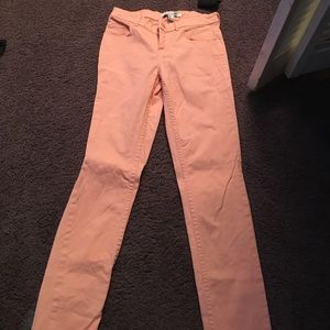 Peach jeans