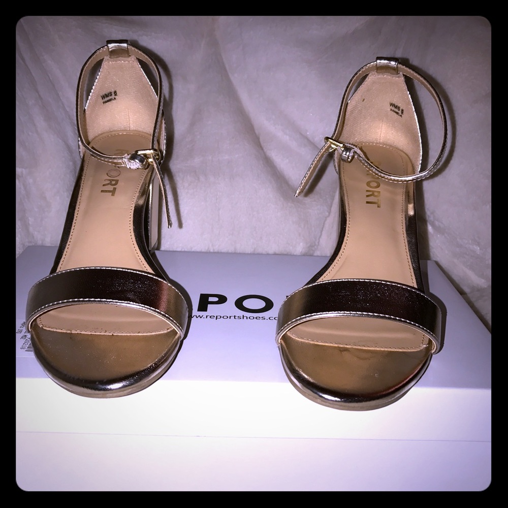 Report Pamela Gold Heels