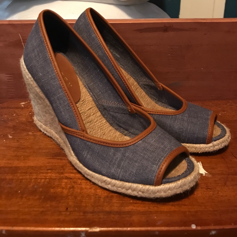 Denim/Jute Wedges