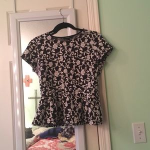 Floral Pedlum Top
