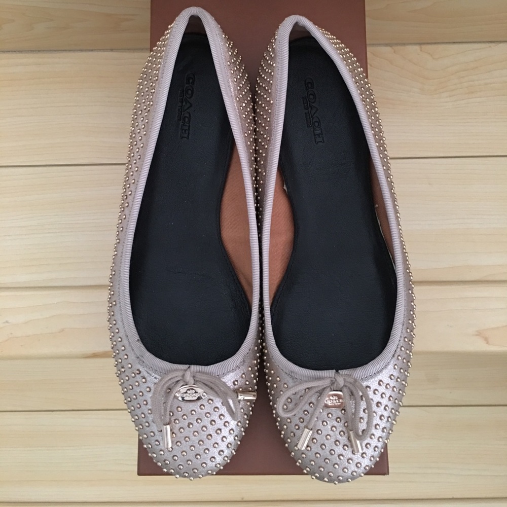 Coach Lara Studded Flats!