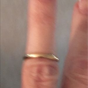 10kt 2mm YG wedding band.