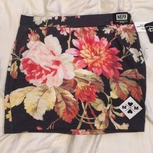 Neff x Disney floral mini skirt