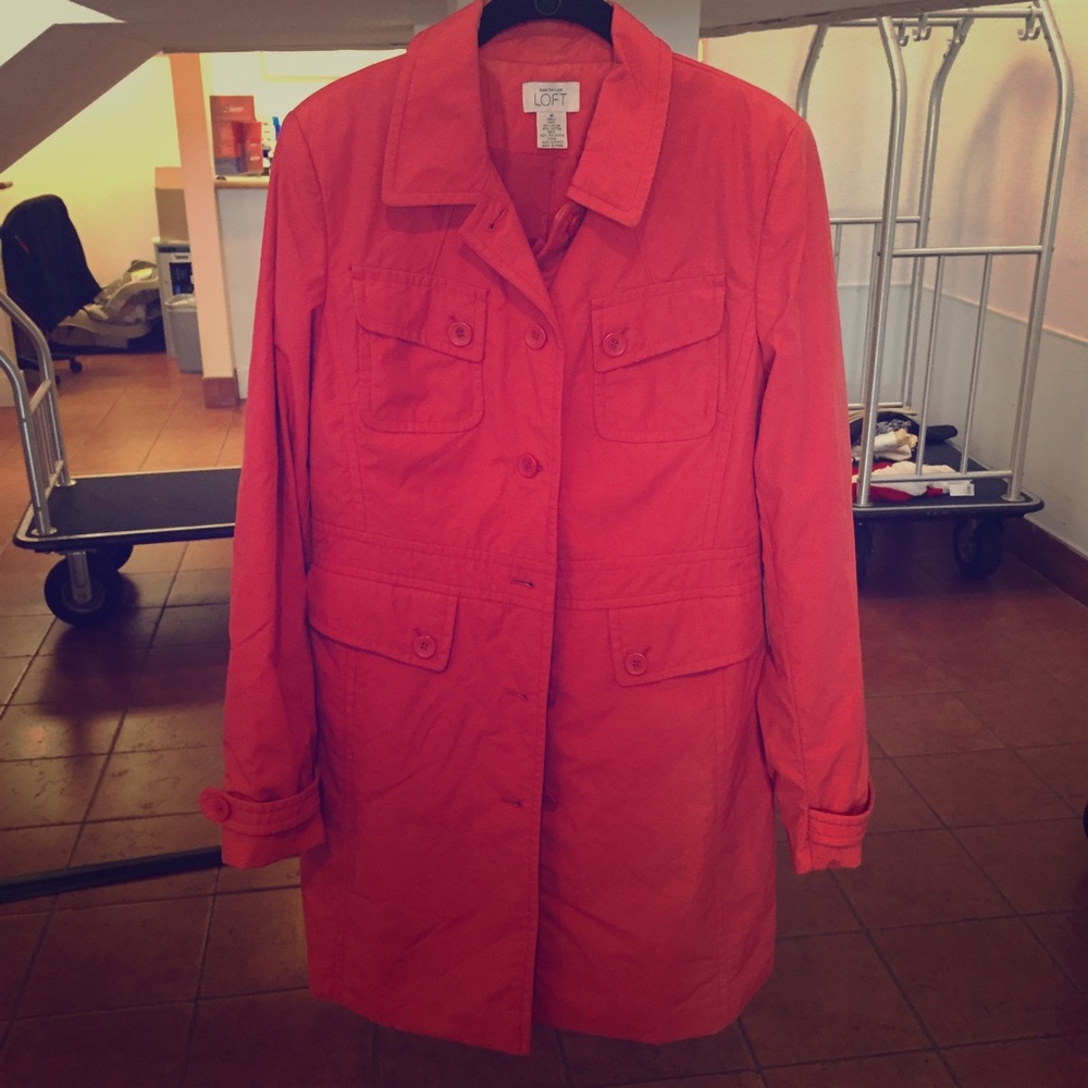Coral Trench Coat