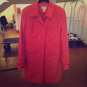 Coral Trench Coat