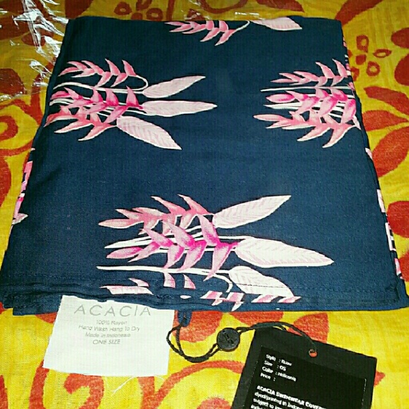 New acacia heliconia kuau pareo sarong swimwear os - Picture 3 of 4