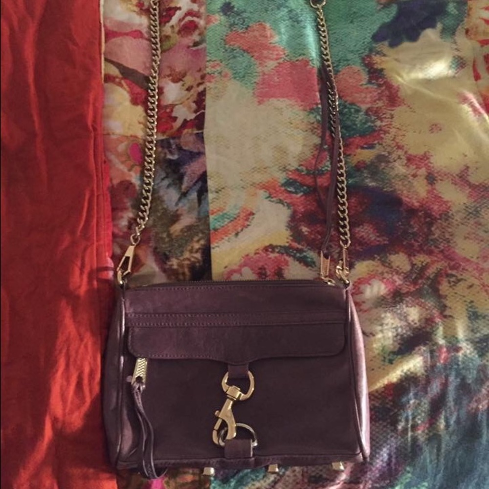 Plum/ Purple Rebecca Minkoff mini M.A.C. bag.