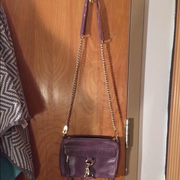 Plum/ Purple Rebecca Minkoff mini M.A.C. bag. - Picture 2 of 4
