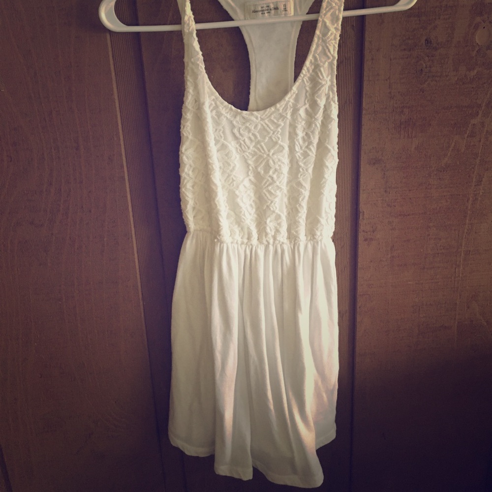 Abercrombie and fitch white lace dress