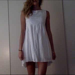 white summer dress