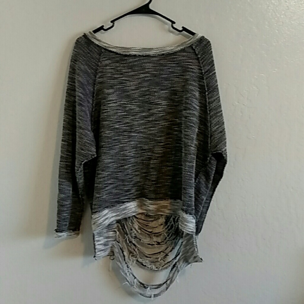 Boho Grey Sweater