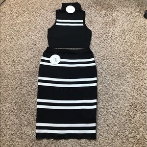 C/Meo collective top and skirt 2pc